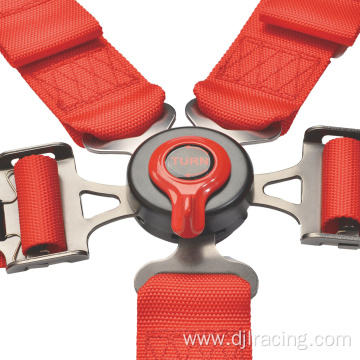 Durable Red New Camlock 2 inch 5 points SFI 16.1 Racing Harness Belt